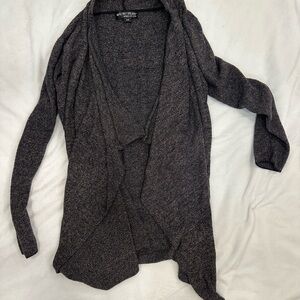 Barefoot Dreams Gray Cardigan Sweater Lightweight Knit